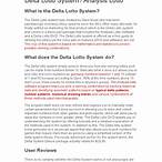 delta lottery system